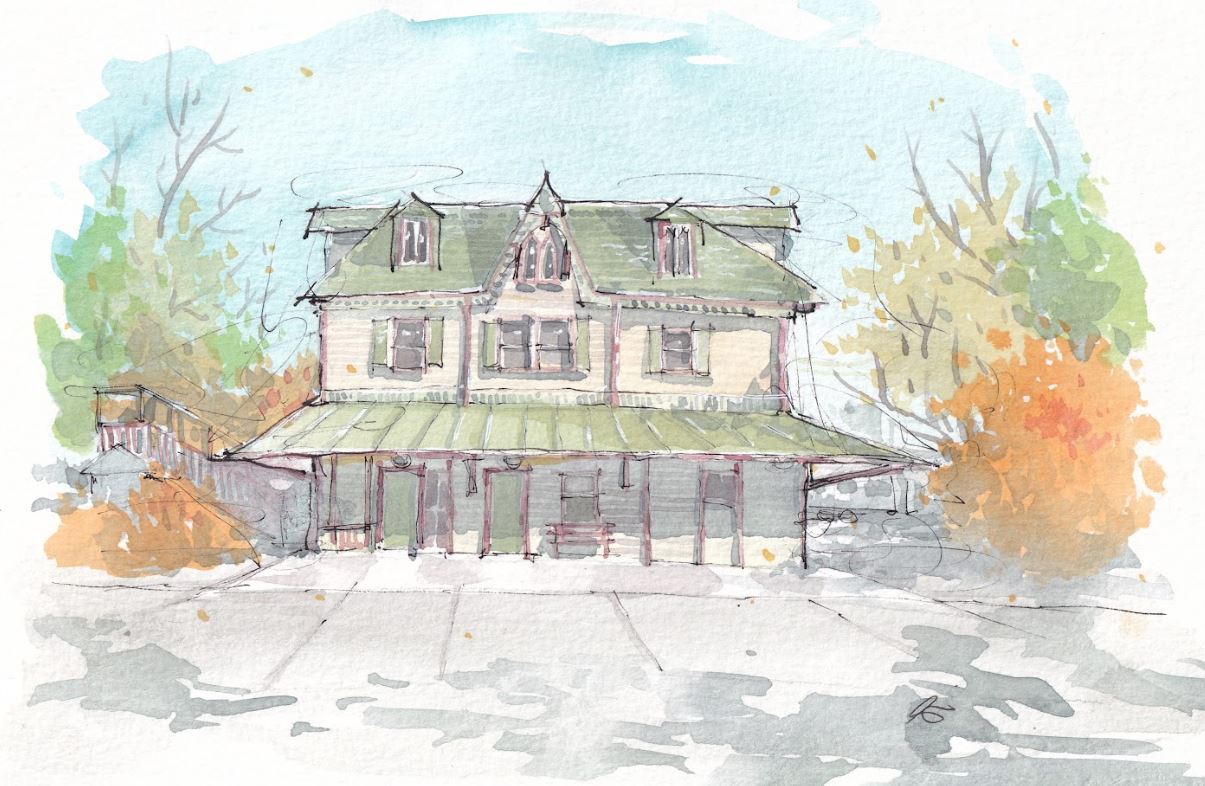 Fanwood Train Station - NJ Transit - Watercolor - Signed Prints