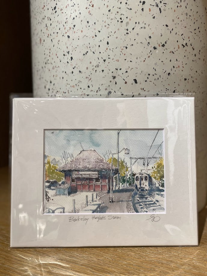 Berkeley Heights Train Station - NJ Transit - Watercolor - Signed Prints