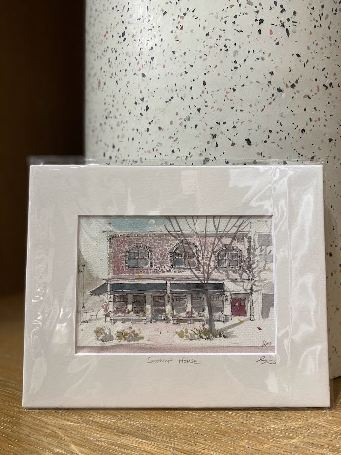 Summit House - American Restaurant - NJ - Watercolor - Signed Prints