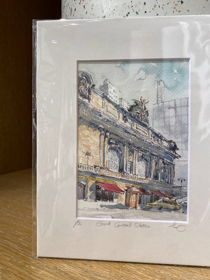 Grand Central Station - Watercolor - Signed Prints