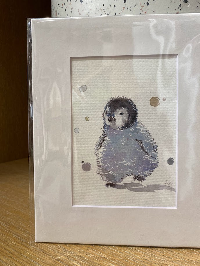 Penguin - Curious - Watercolor - Signed Prints