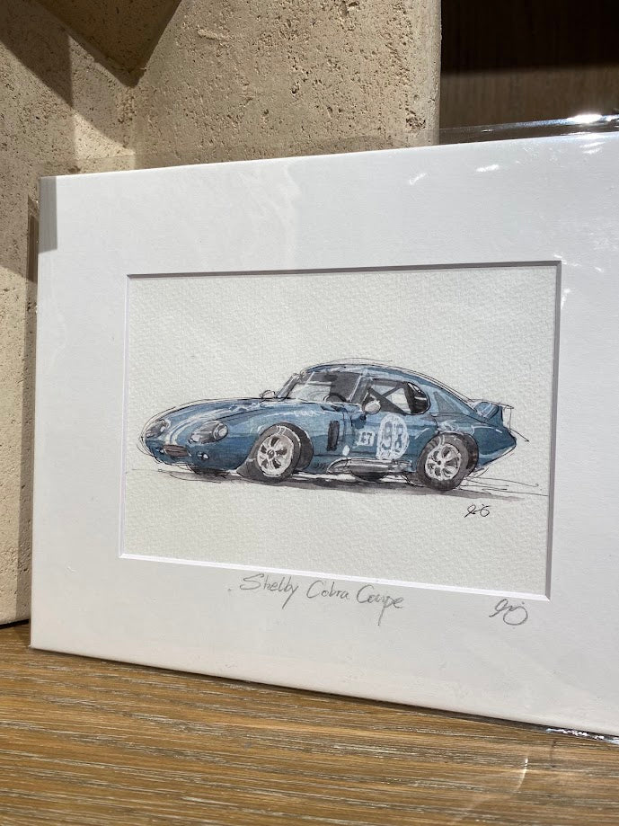 Shelby Cobra Daytona Coupe - Cars - Watercolor - Signed Prints