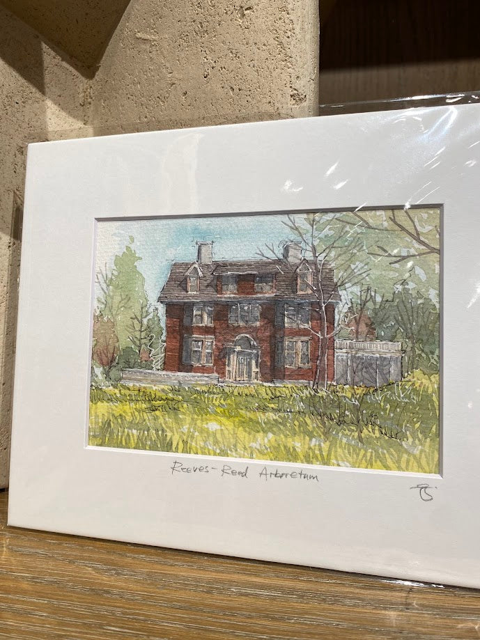 Reeves-Reed Arboretum - Summit, NJ - Watercolor - Signed Prints