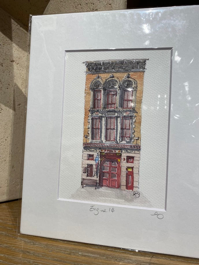 FDNY - Engine 14 - Watercolor - Signed Prints