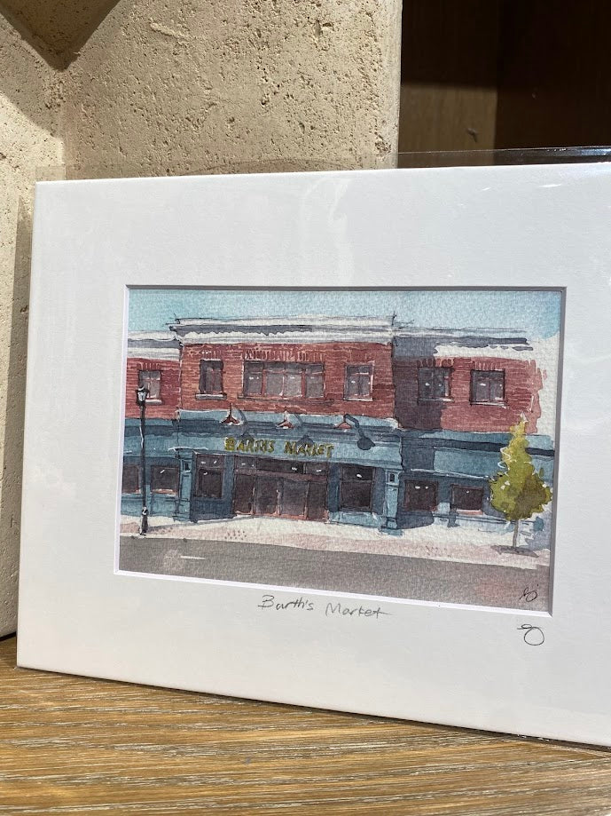Barth's Market - New Providence - NJ - Watercolor - Signed Prints