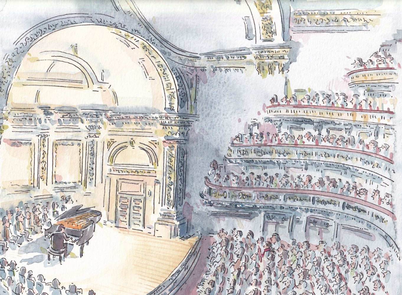 Lang Lang @ Carnegie Hall - Piano - Music - Watercolor Art - Limited Edition 100 Signed Prints