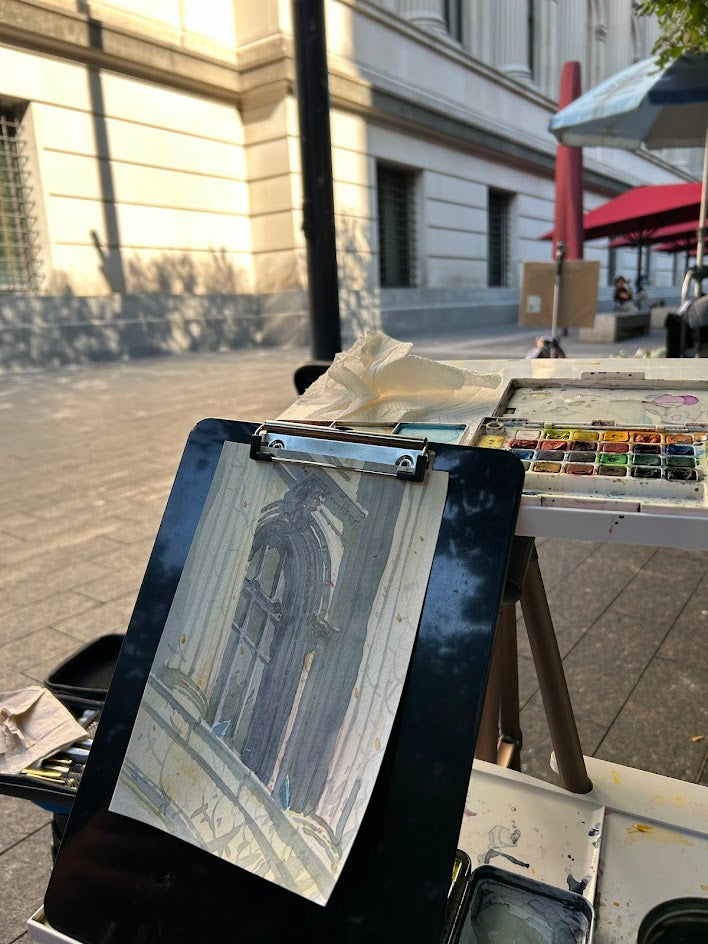 The Met Window - Watercolor - Signed Prints