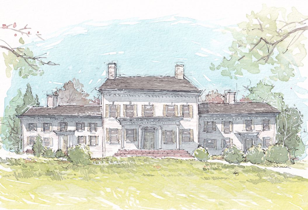 Morven Museum & Garden - Princeton, NJ - Watercolor - Signed Prints