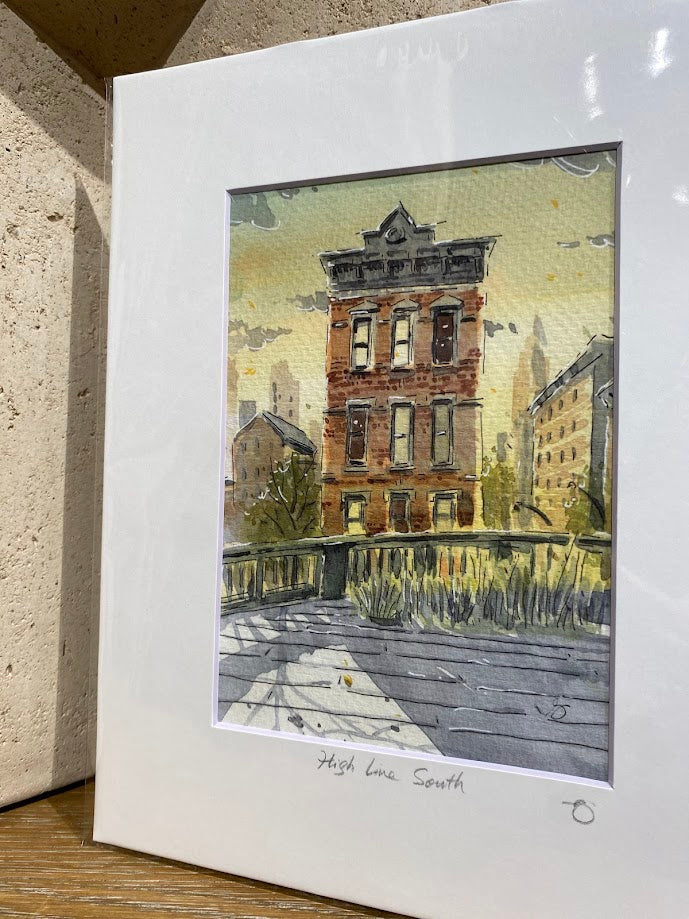 High Line South - Watercolor - Signed Prints