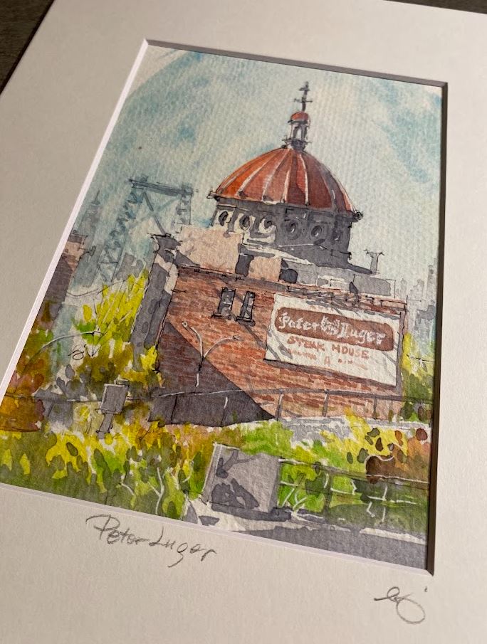 Peter Luger Steak House - New York - Watercolor - Signed Prints