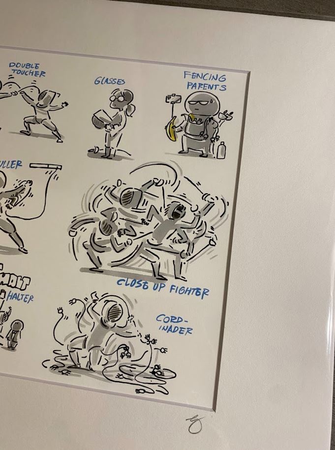 Fencing Personalities Series 3 - Epee Fencers & Parents - Marker + Pen - Signed Prints