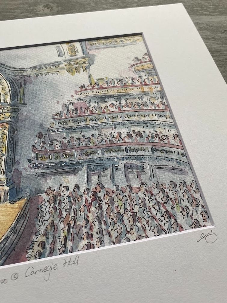 Lang Lang @ Carnegie Hall - Piano - Music - Watercolor Art - Limited Edition 100 Signed Prints