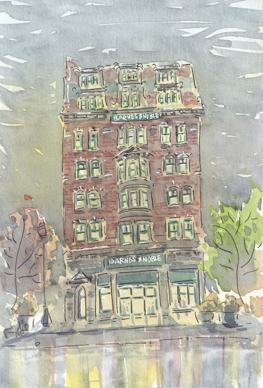 Barnes & Noble, Union Square - Watercolor - Signed Prints