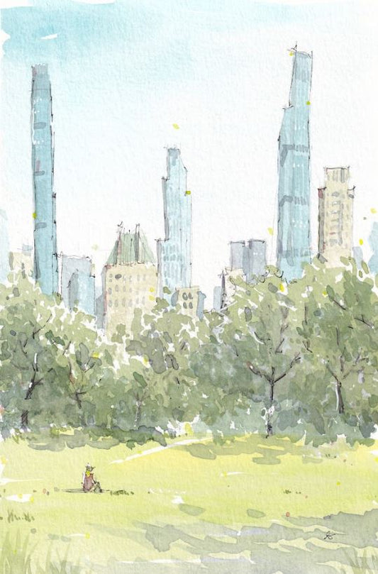 Central Park - New York - NYC - Watercolor - Signed Prints
