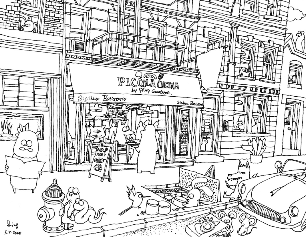 City Animal - NYC - Piccolo Cucina Italian Restaurant | Limited Edition Prints