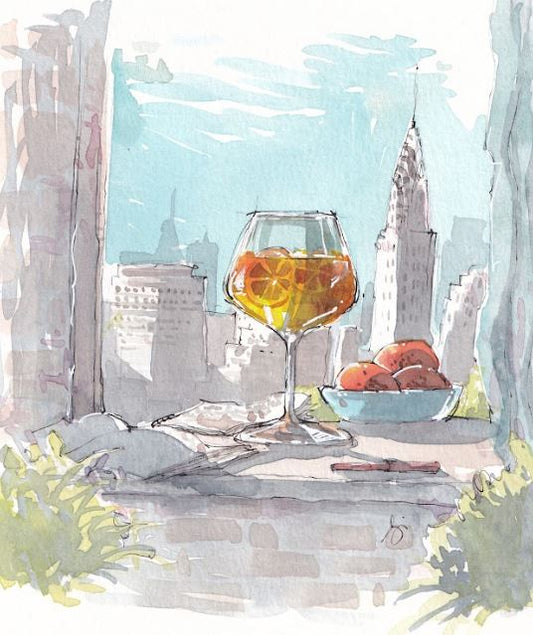 City Spritz - Cocktails - Watercolor - Signed Prints