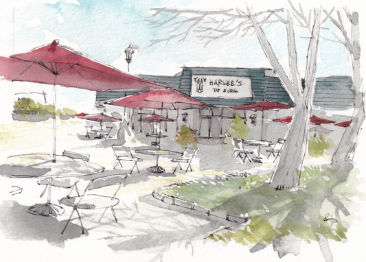 Harlee's Tap & Grille - Jersey Restaurants - NJ - Watercolor - Signed Prints