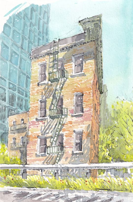 West 28th Street - The High Line - New York - NYC - Watercolor - Signed Prints