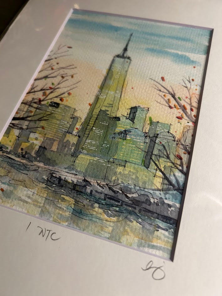 One World Trade Center - New York - NYC - Watercolor - Signed Prints