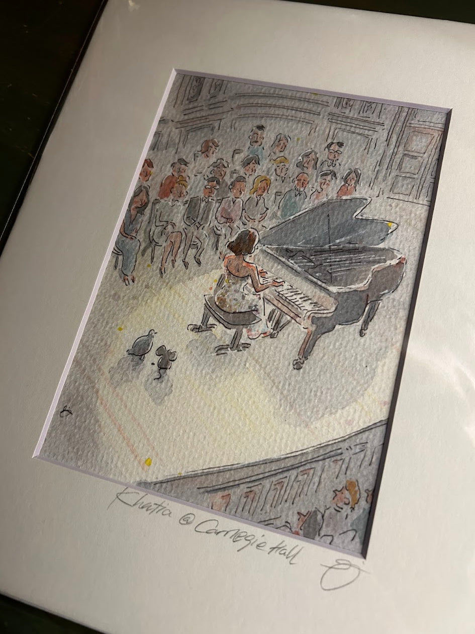 Khatia Buniatishvili - Piano - Carnegie Hall - Watercolor Art - Signed Prints