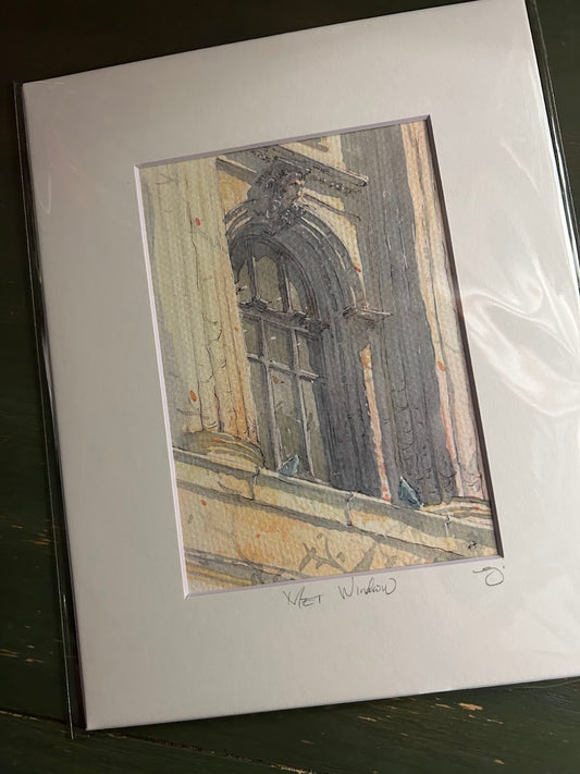 The Met Window - Watercolor - Signed Prints