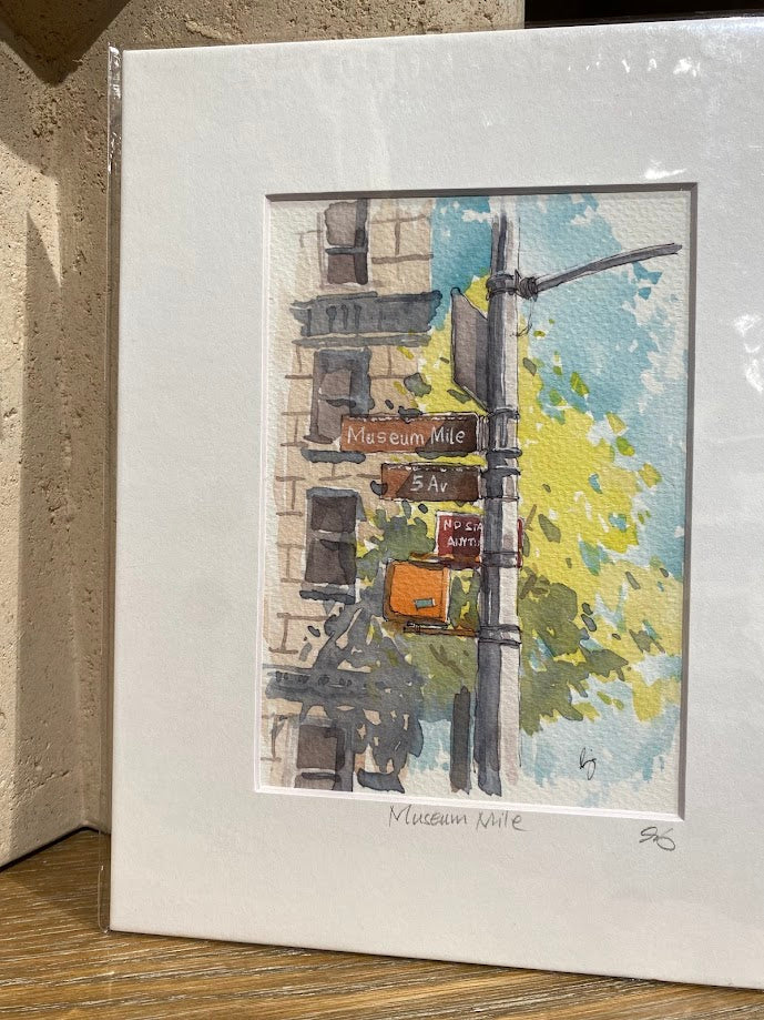 Museum Mile - Watercolor - Signed Prints