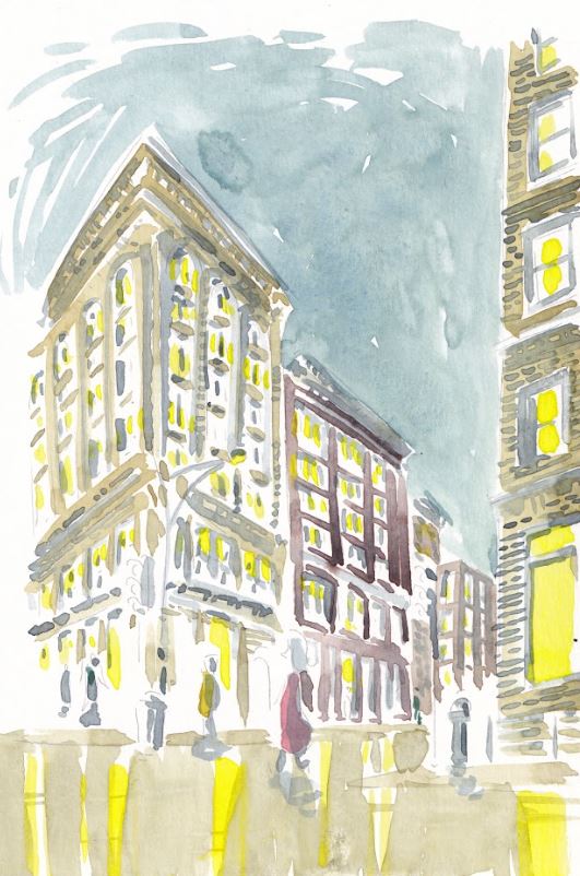 ORIGINAL PAINTING | SoHo at Night - New York City