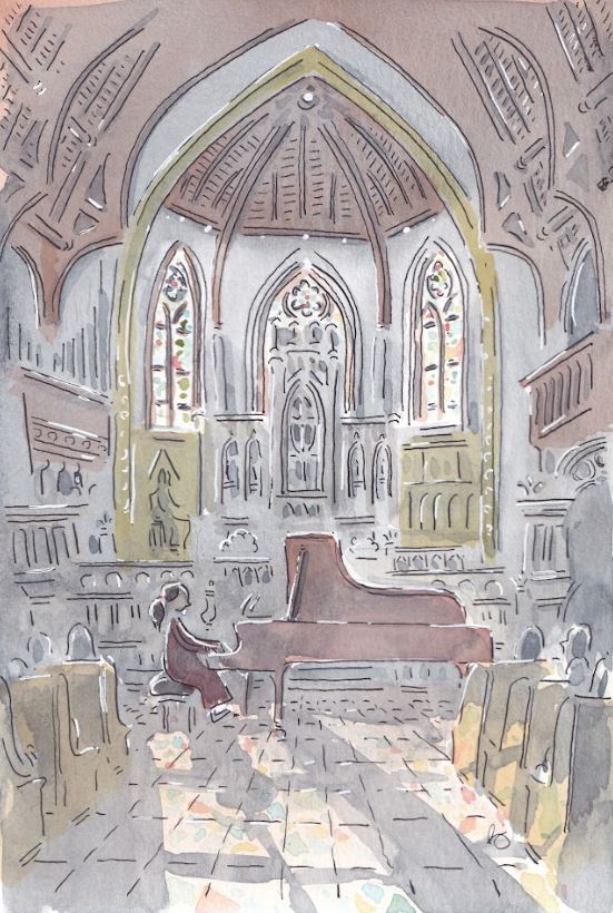 The Recital - Piano - Music - Watercolor - Signed Prints