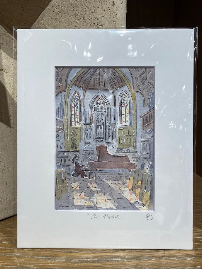 The Recital - Piano - Music - Watercolor - Signed Prints