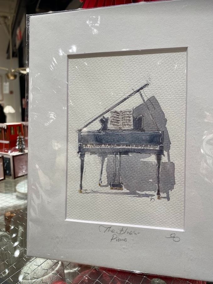 Blues Piano - Music, Jazz - Watercolor - Signed Prints