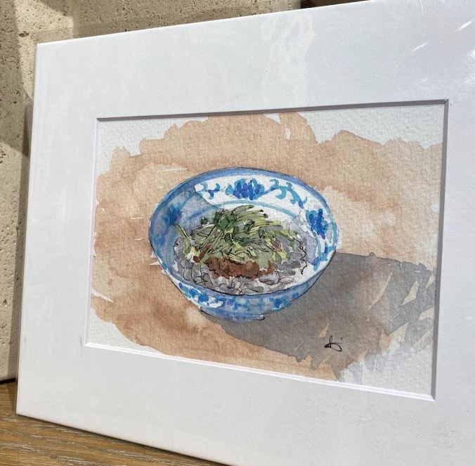 Xian Noodles - Chinese food - Watercolor - Signed Prints